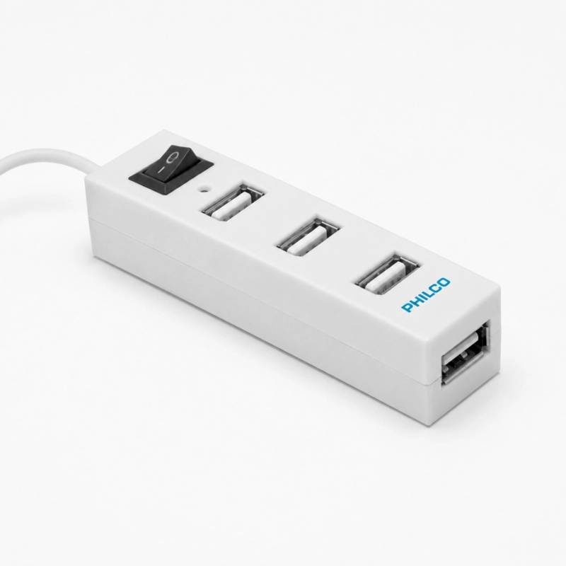 HUB USB 2.0 4 PUERTOS BLANCO - 2