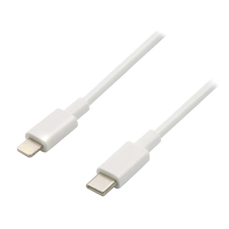 CABLE USB-C A COMPATIBLE CON LIGHTNING 27W BLANCO - 2