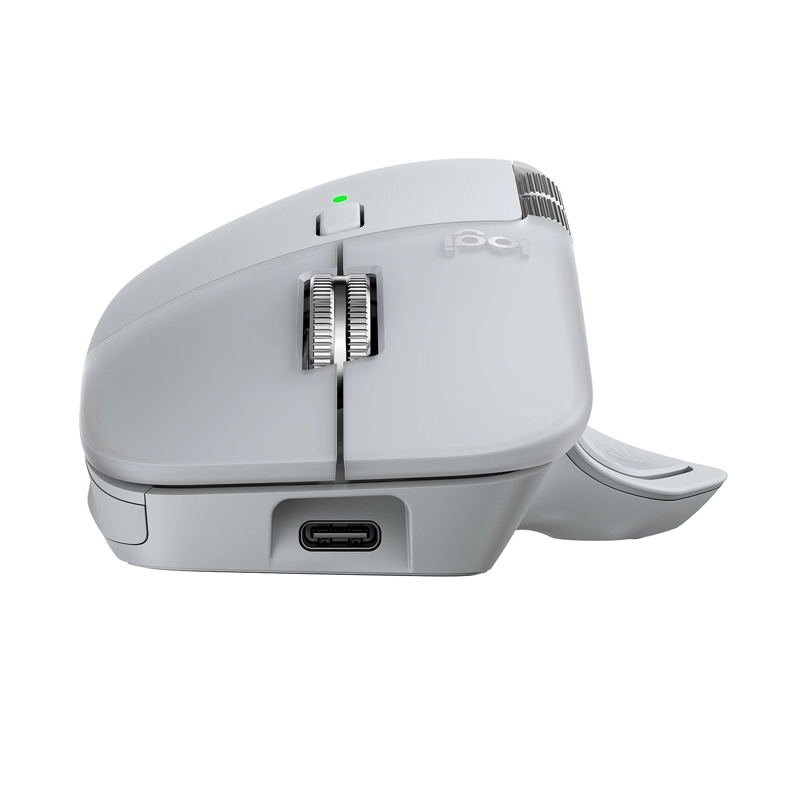 MOUSE INALAMBRICO LOGITECH MX MASTER 4 – GRIS PALIDO - 4