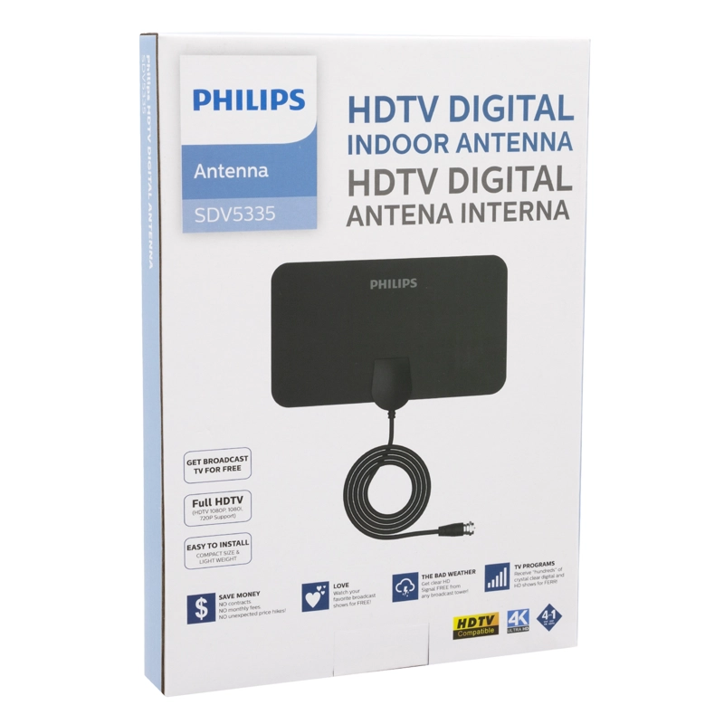 ANTENA HDTV INTERIOR PLANA 120X210MM – SEÑAL DIGITAL HD - 5