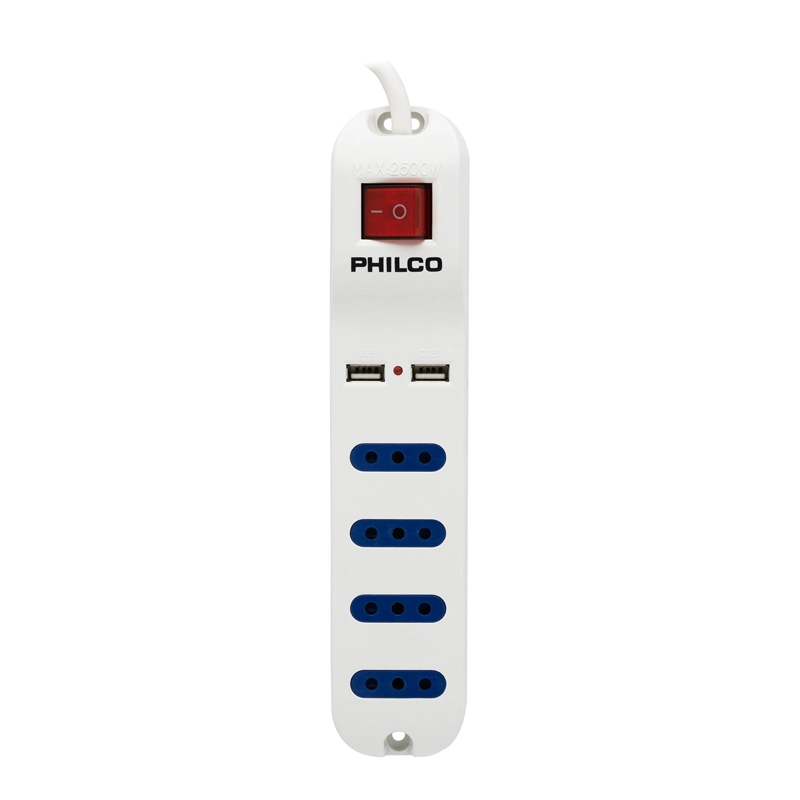 EXTENSION XT41 USB 4 POSICIONES BLANCO OPEN BOX - 5