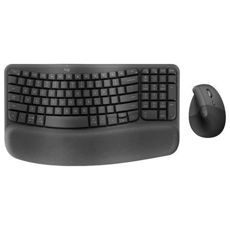 COMBO LOGITECH WAVE KEYS + MOUSE LIFT GRAFITO - 1