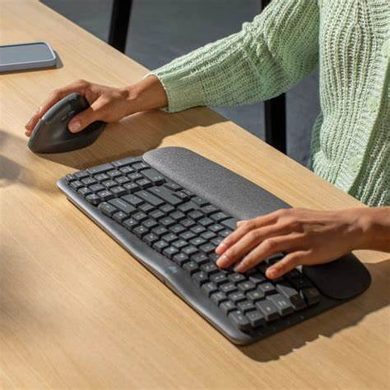 COMBO LOGITECH WAVE KEYS + MOUSE LIFT GRAFITO - 2