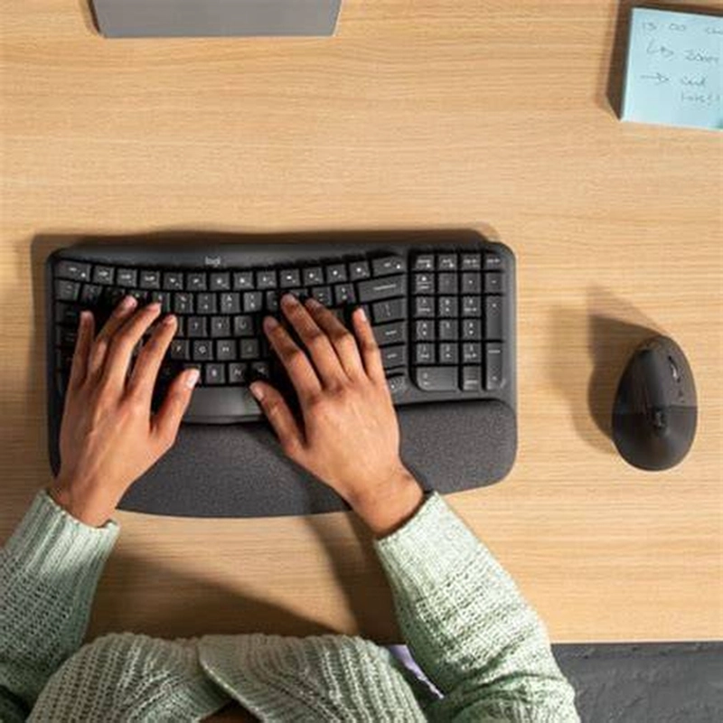 COMBO LOGITECH WAVE KEYS + MOUSE LIFT GRAFITO - 4