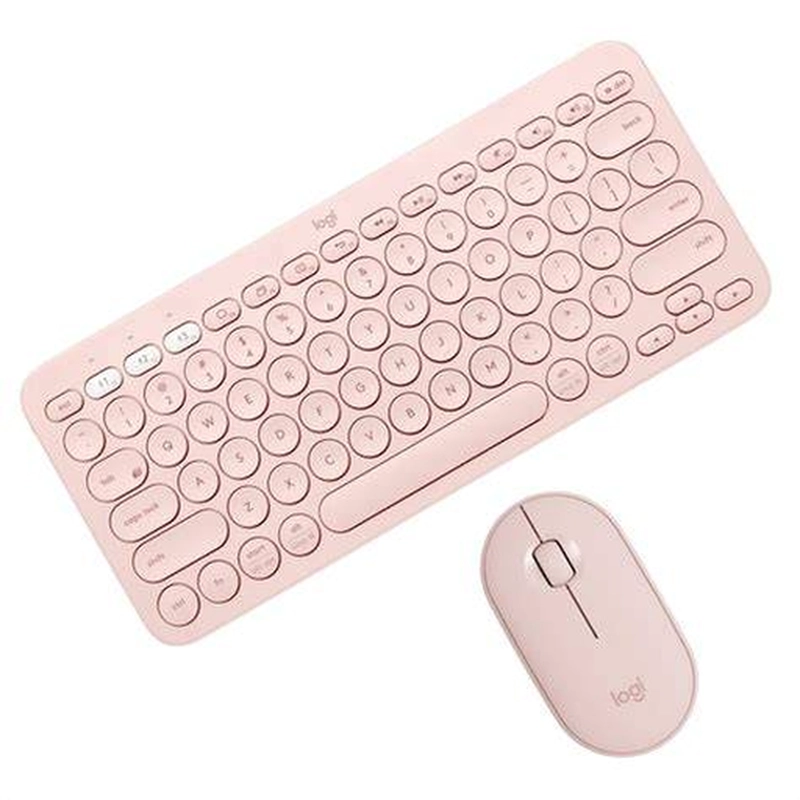 COMBO LOGITECH K380 + M350 ROSADO - 1