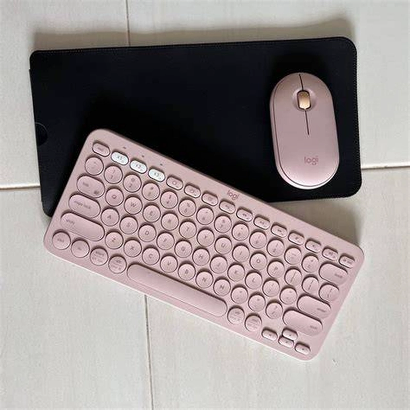 COMBO LOGITECH K380 + M350 ROSADO - 4