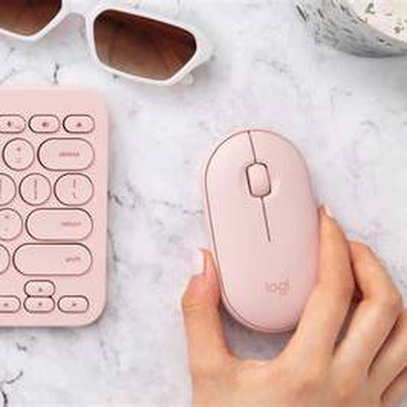 COMBO LOGITECH K380 + M350 ROSADO - 5