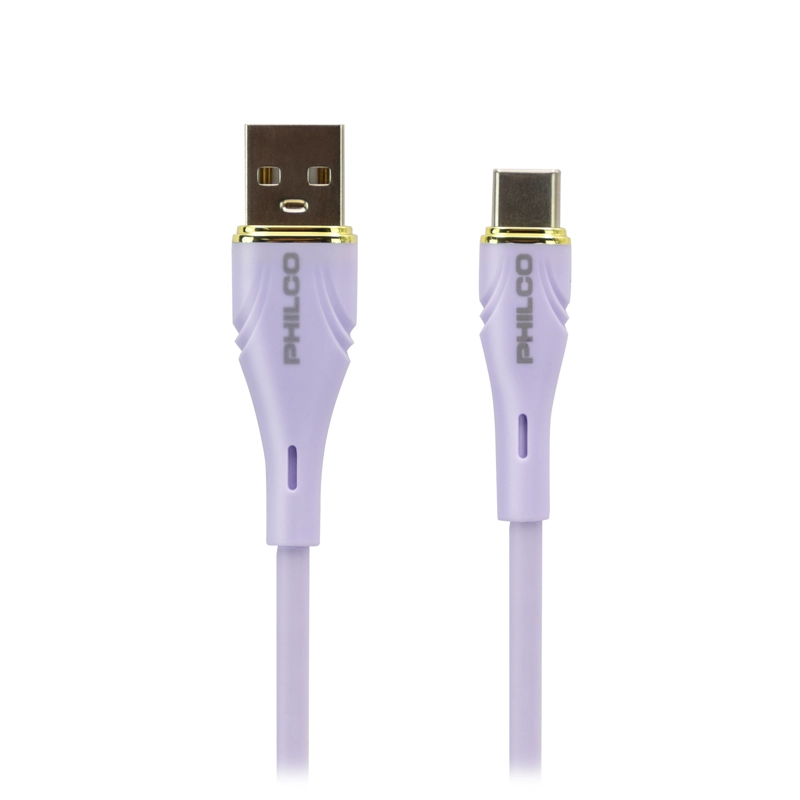 CABLE PHILCO USB-A A USB-C 1,2 M PURPURA - 5