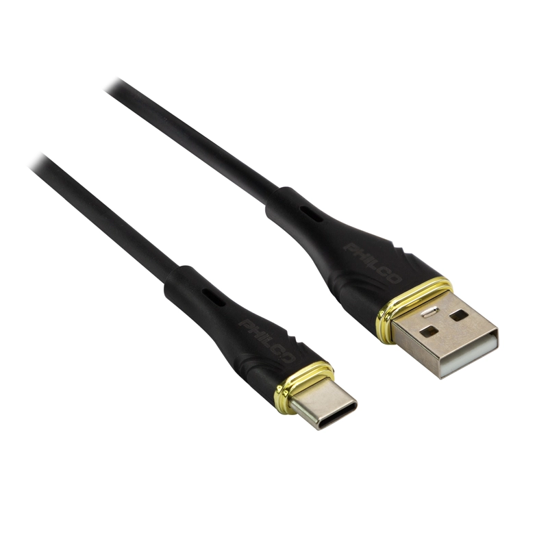 CABLE PHILCO USB-A A USB-C 1,2 M NEGRO - 3