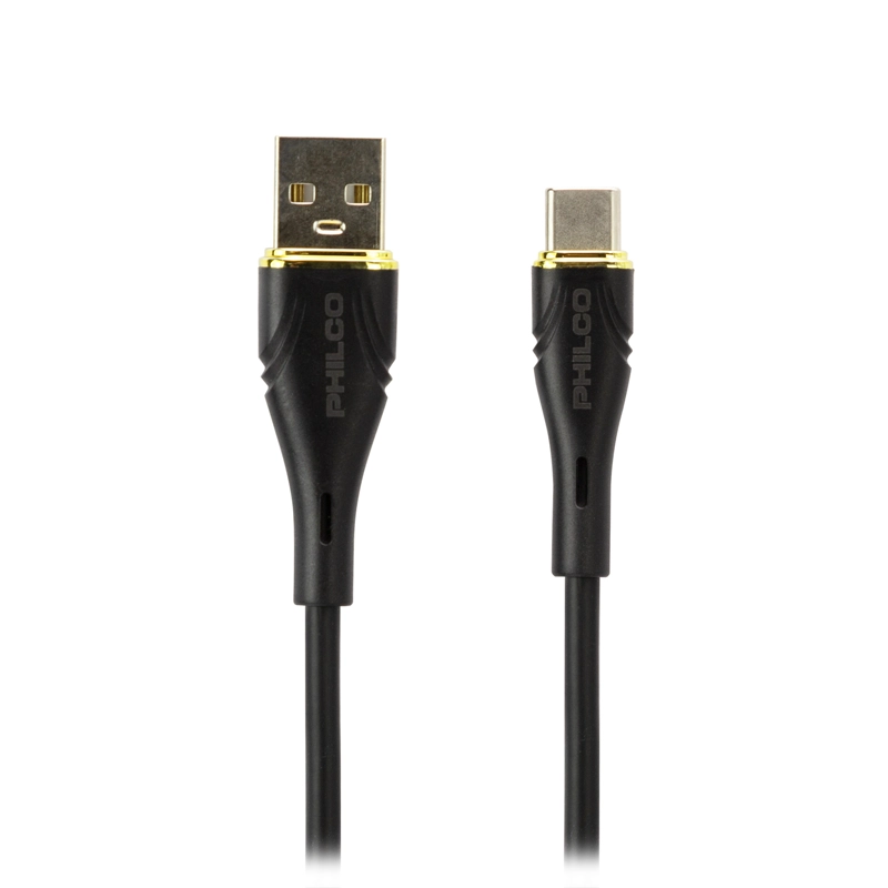 CABLE PHILCO USB-A A USB-C 1,2 M NEGRO - 5