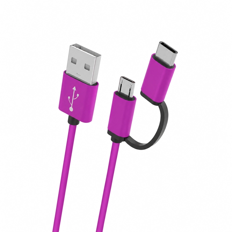 CABLE USB-A A USB-C DORADO - 3