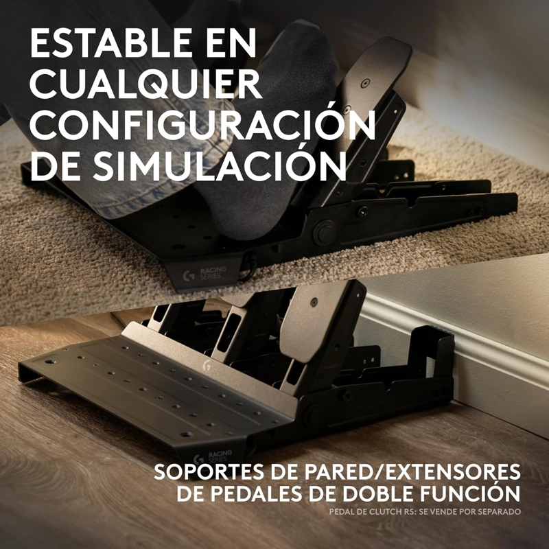 PEDALES LOGITECH RS PARA VOLANTE NEGRO - 7