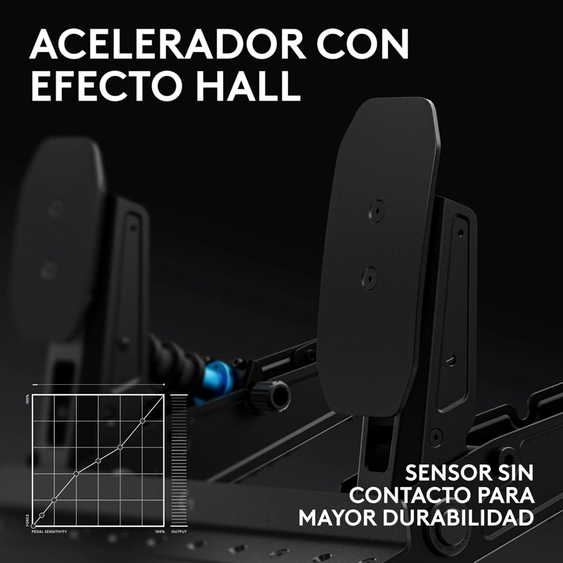 PEDALES LOGITECH RS PARA VOLANTE NEGRO - 9