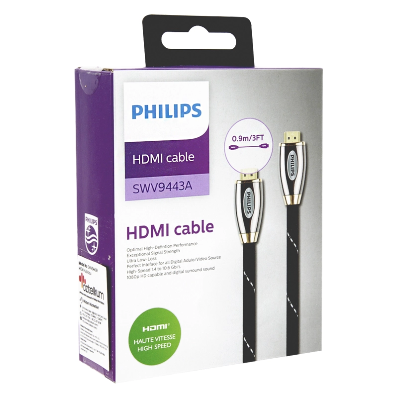 CABLE HDMI MALLADO 0.9M 4K 3D SWV9443A OPEN BOX - 1