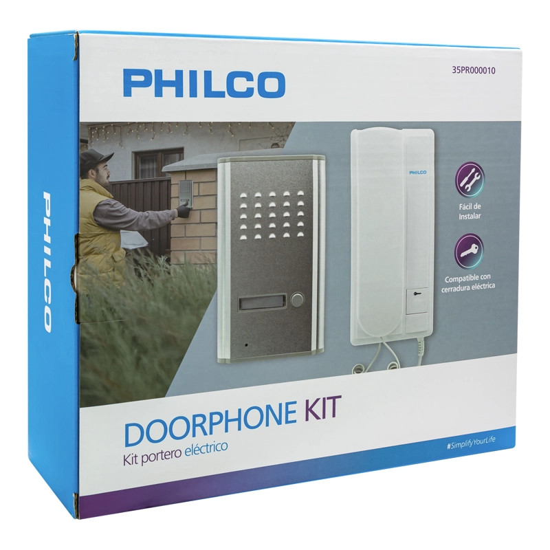 PORTERO ELE CTRICO PHILCO PR-10 1 CITOFONO METALICO OPEN BOX - 6