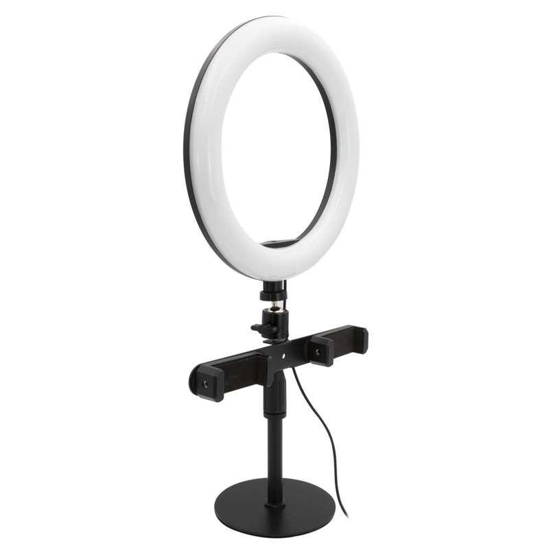 SELFIE VLOG CON ANILLO 12 LED SOBREMESA OPEN BOX - 1