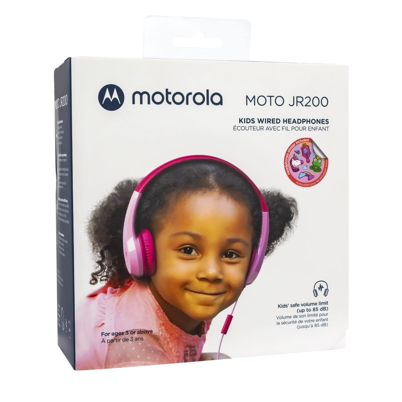 AUDIFONO MOTOROLA JR 200 CON CABLE ROSADO OPEN BOX - 1
