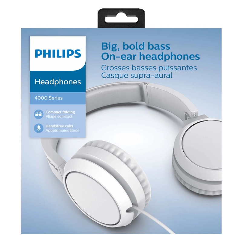 AUDIFONO PHILIPS TAH4105 ALAMBRICO BLANCO OPEN BOX - 1