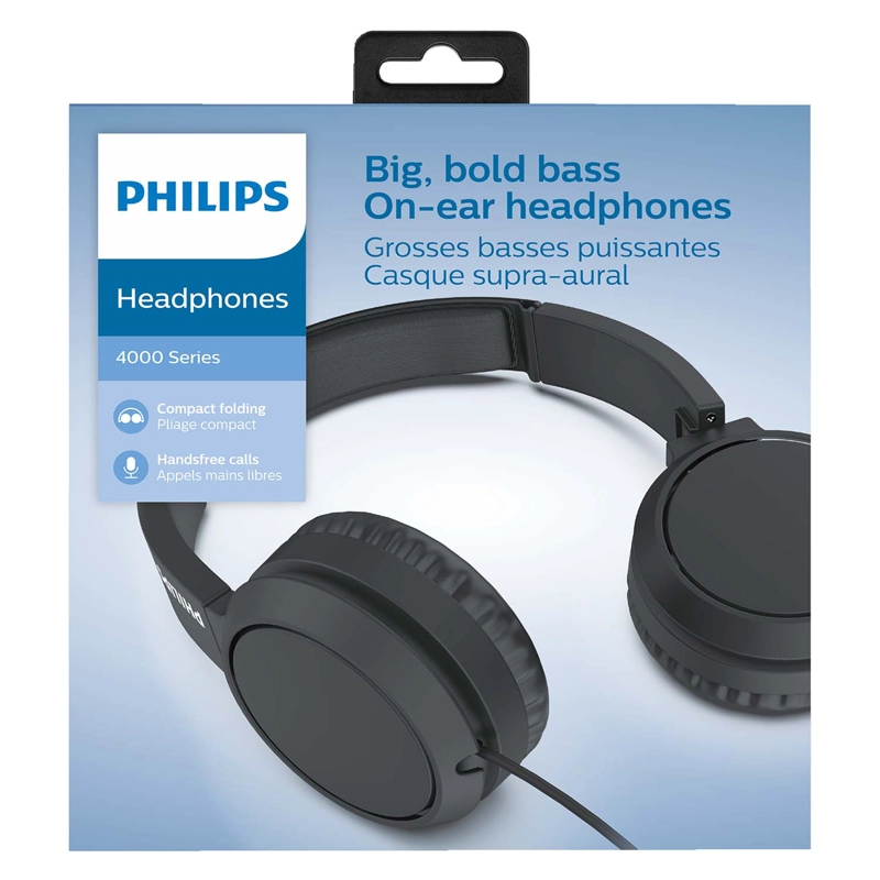 AUDIFONO PHILIPS TAH4105 ALAMBRICO NEGRO OPEN BOX - 2