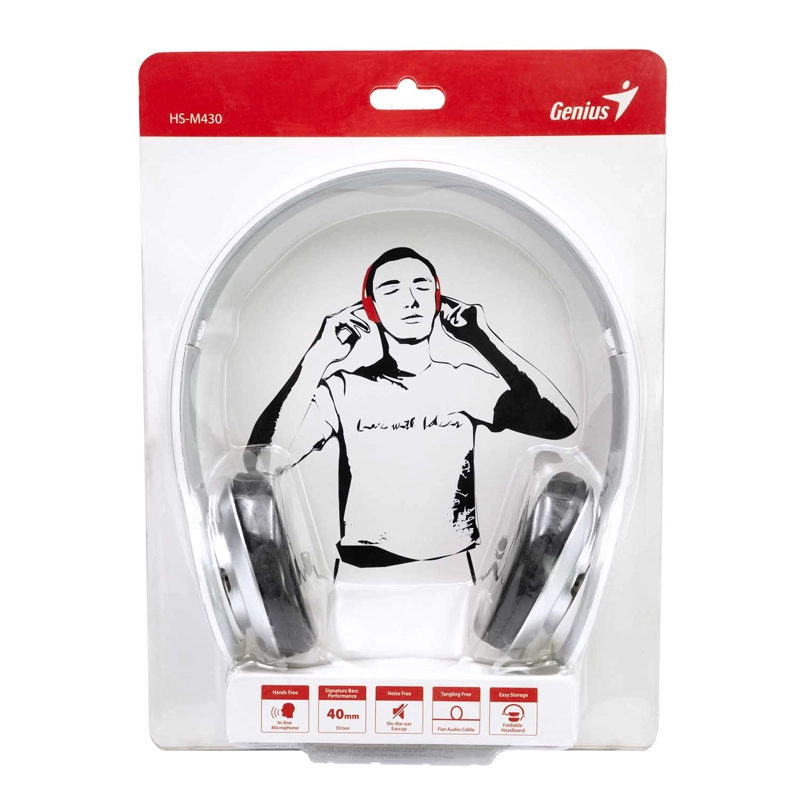 AUDIFONO GENIUS HS-M430 BLANCO OPEN BOX - 2