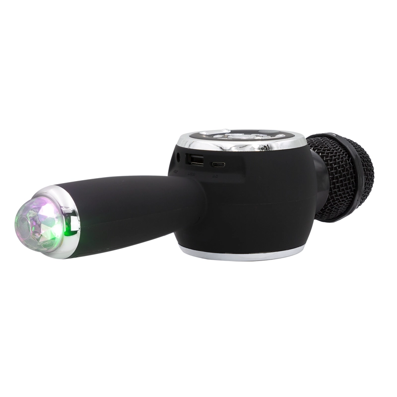 MICROFONO KARAOKE TWS RGB NEGRO OPEN BOX - 2
