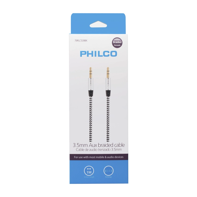 CABLE AUXILIAR 3,5 MM PHILCO 1 M - 2