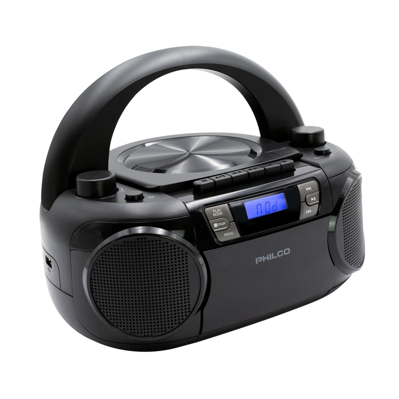 RADIO BOOMBOX PHILCO PJC7000BT/BK CD CASSETTE BT OPEN BOX - 7