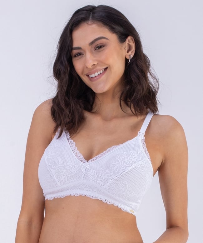 SOSTÉN LACTANCIA MUJER 2RIOS FULL ENCAJE BLANCO - 2