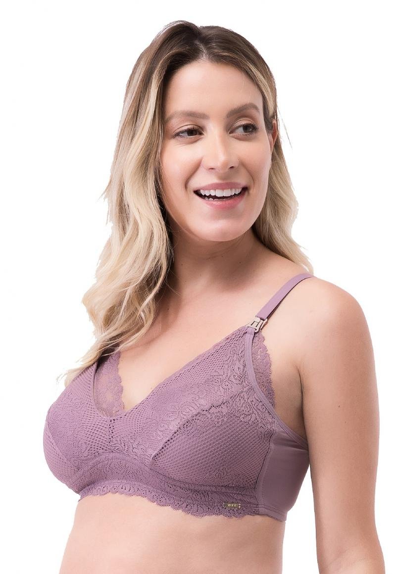 SOSTÉN LACTANCIA MUJER 2RIOS FULL ENCAJE LILA - 1
