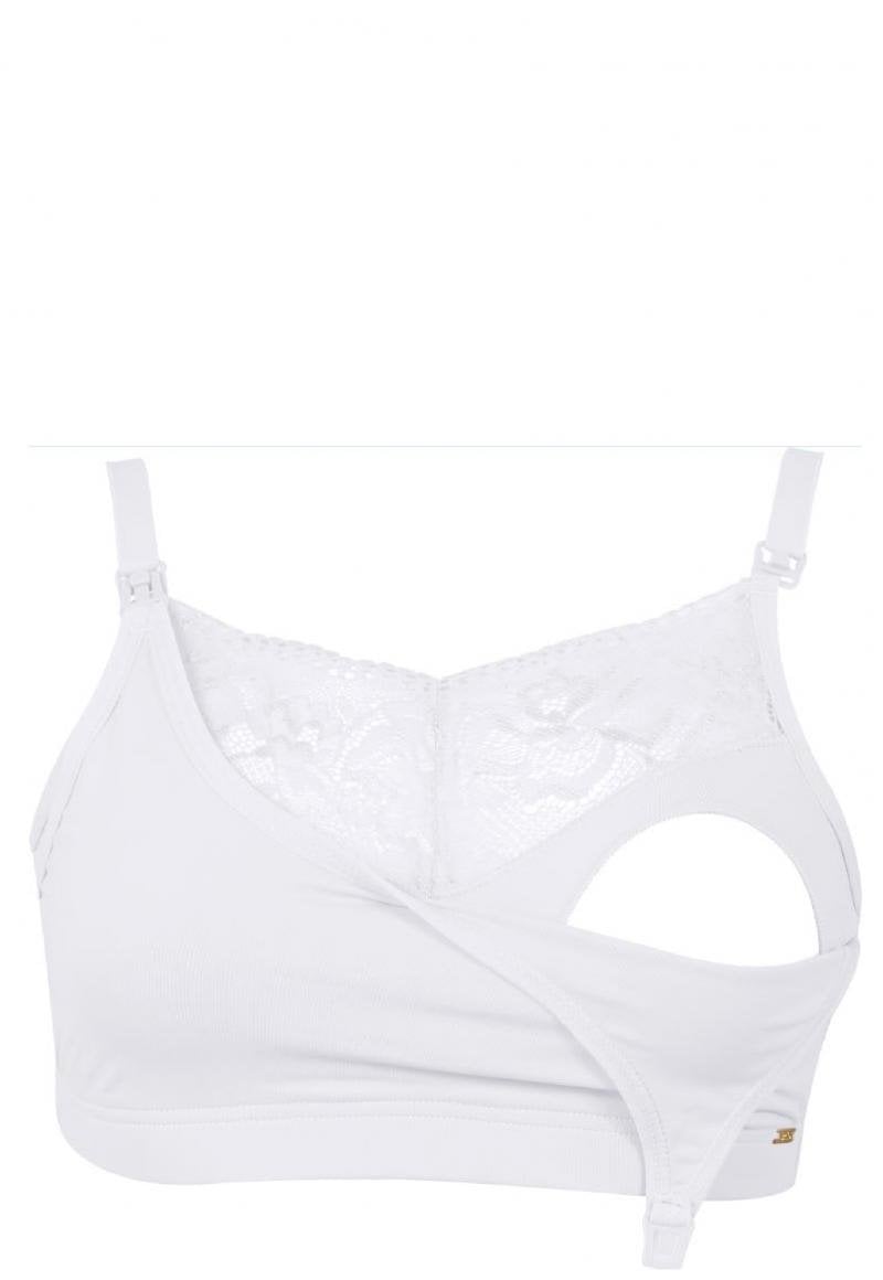 SOSTÉN LACTANCIA MUJER 2RIOS SEMI ENCAJE BLANCO - 2
