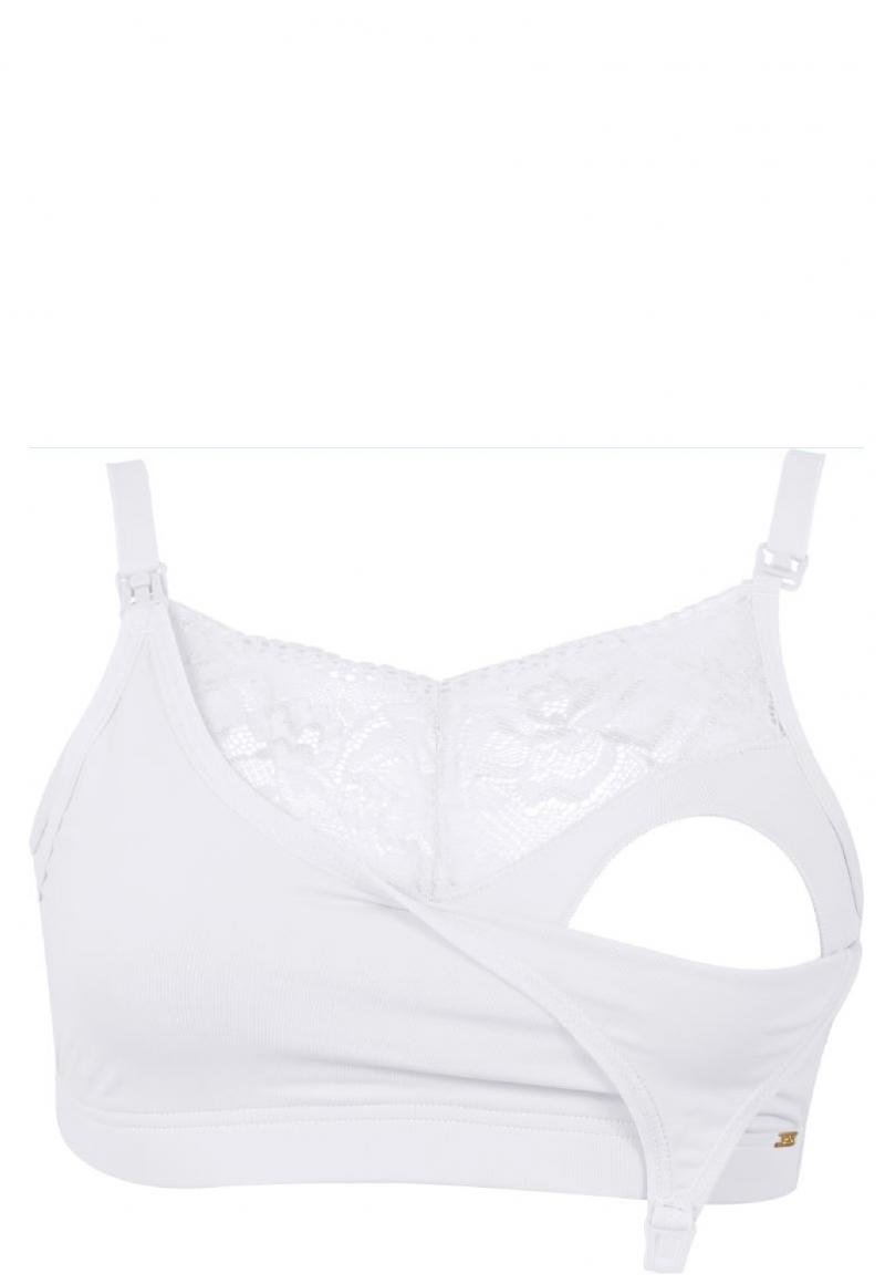 SOSTÉN LACTANCIA MUJER 2RIOS SEMI ENCAJE BLANCO - 2
