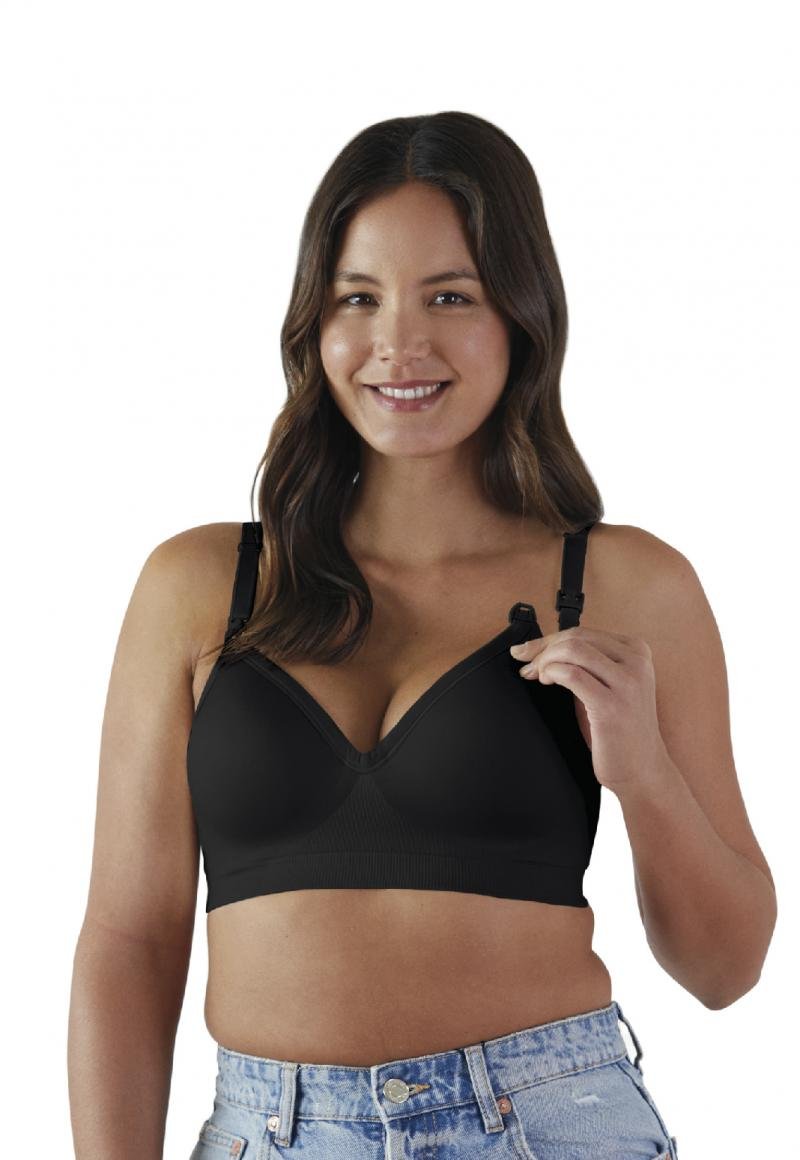 SOSTÉN LACTANCIA MUJER BRAVADO DESIGNS PLUNGE NEGRO - 1