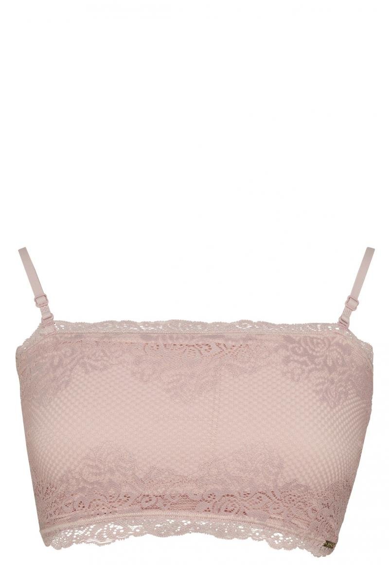 TOP MUJER 2RIOS STRAPLESS ENCAJE GRAFITO - 3
