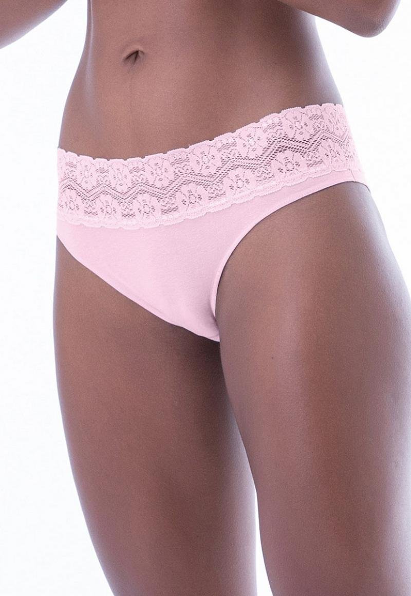 BIKINI MUJER 2RIOS ALGODÓN CON ENCAJE BLANCO - 1
