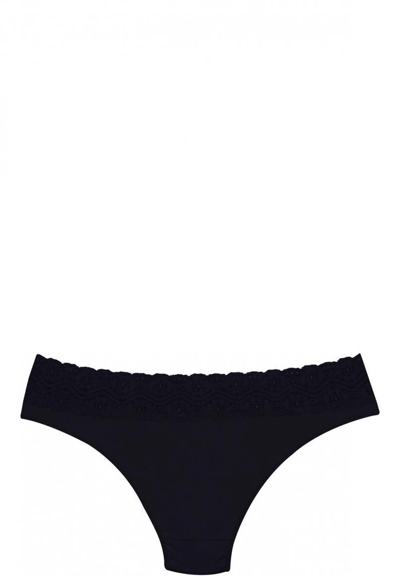 BIKINI MUJER 2RIOS ALGODÓN CON ENCAJE BLANCO - 2