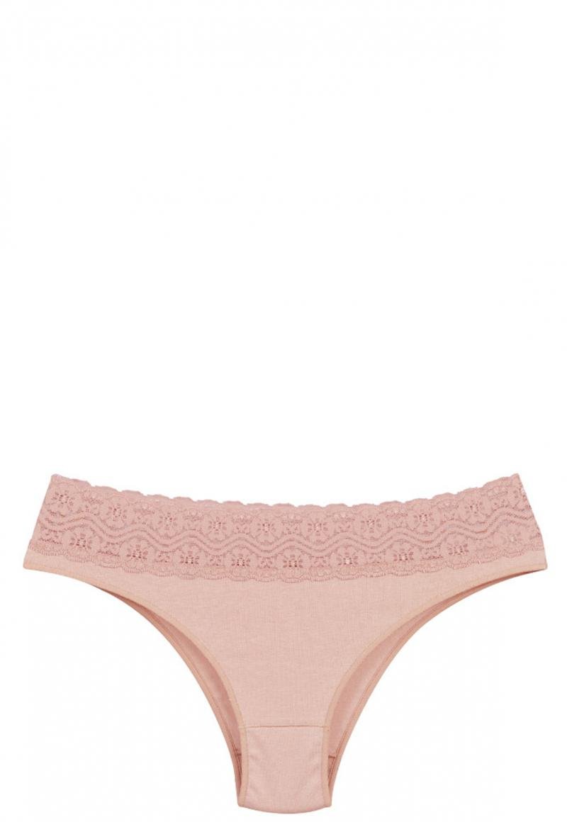 BIKINI MUJER 2RIOS ALGODÓN CON ENCAJE BLANCO - 2