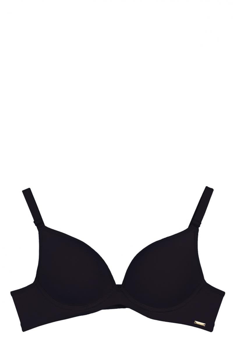 SOSTÉN MUJER 2RIOS COPA PUSH-UP LISO NEGRO - 1