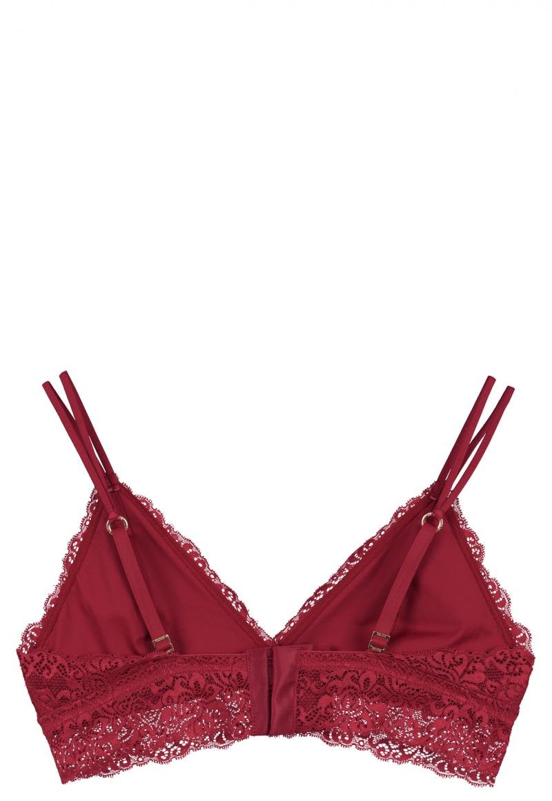 BRALETTE MUJER 2RIOS SIN COPAS NI AROS ROJO - 5
