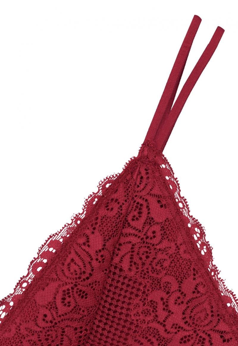 BRALETTE MUJER 2RIOS SIN COPAS NI AROS ROJO - 6