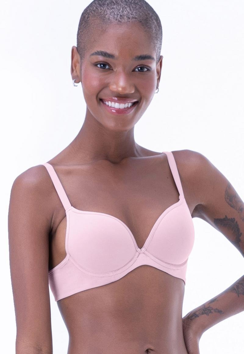 SOSTÉN MUJER 2RIOS COPA PUSH-UP LISO PALO DE ROSA - 1