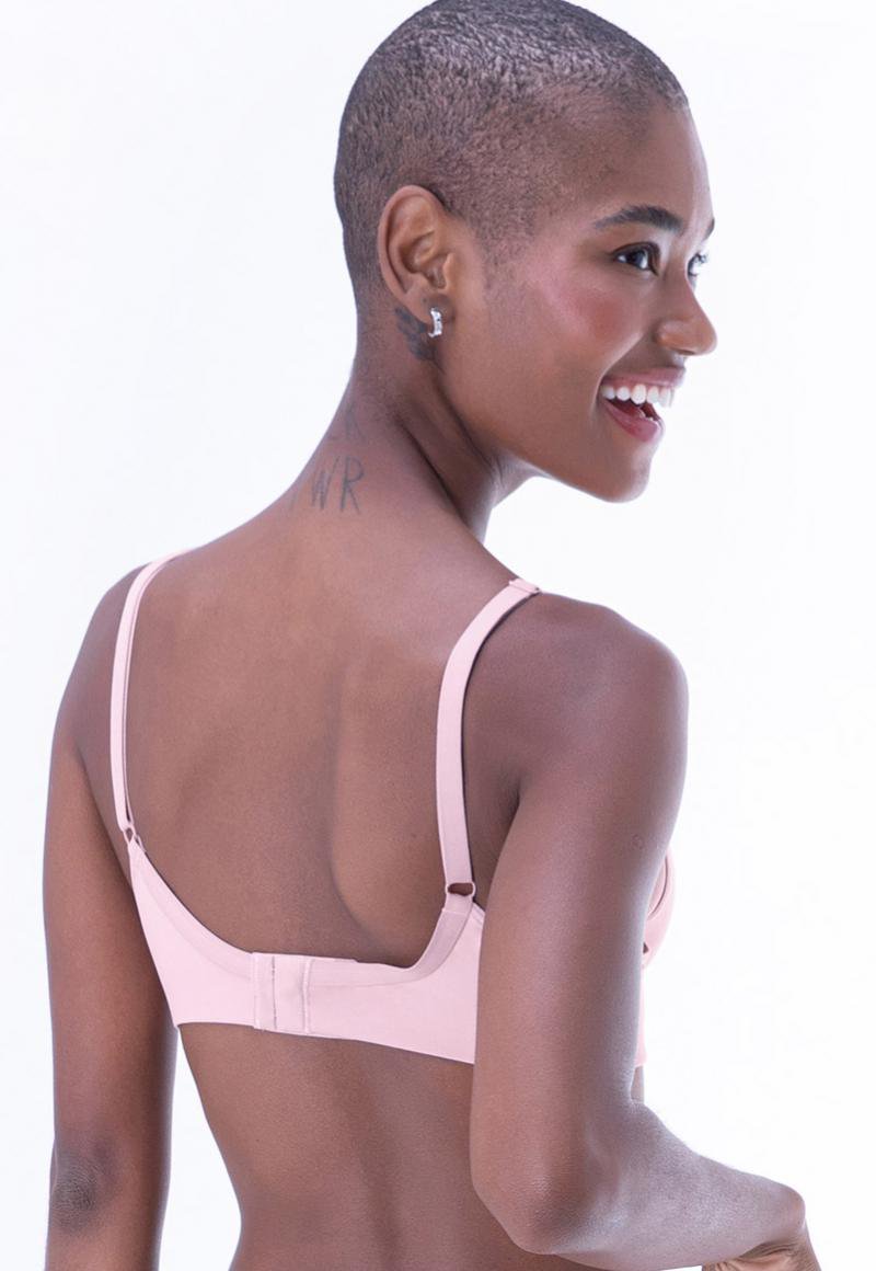 SOSTÉN MUJER 2RIOS COPA PUSH-UP LISO PALO DE ROSA - 2