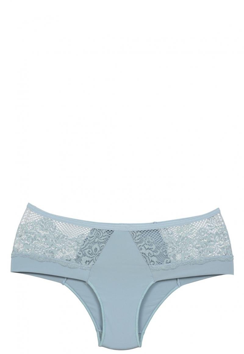 BIKINI MUJER 2RIOS MICROFIBRA ENCAJE CELESTE - 1