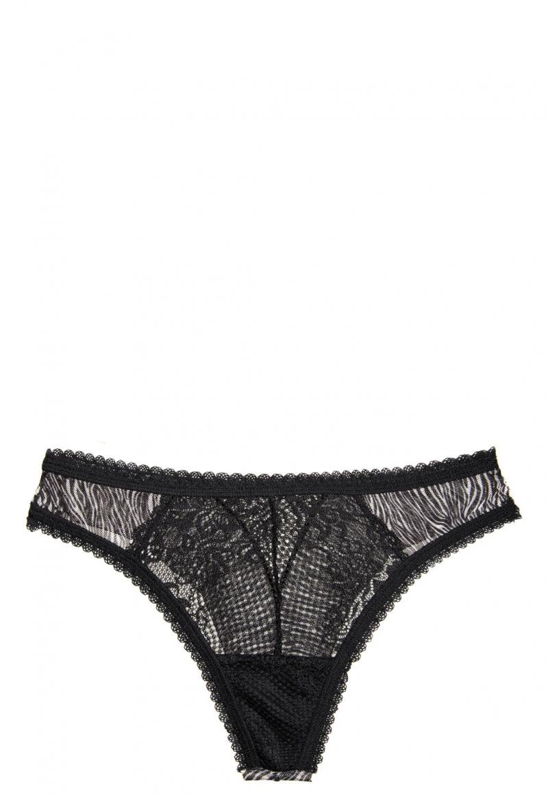 COLALES MUJER 2RIOS CEBRA CON DETALLES EN TUL NEGRO - 4