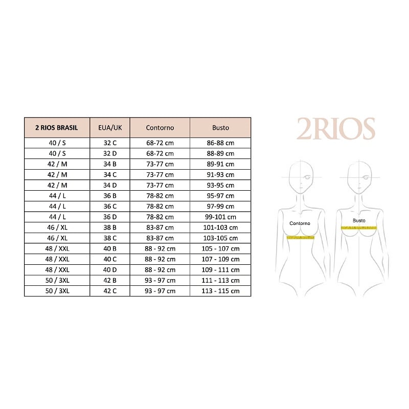 SOSTÉN MUJER 2RIOS REDUCTOR SIN COPAS CON AROS BLANCO - 3