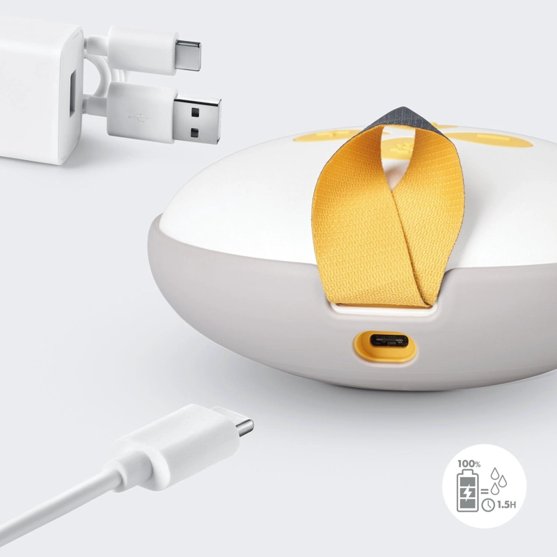 EXTRACTOR DE LECHE MEDELA AMARILLO ELÉCTRICO DOBLE SWING MAXI™ - 9