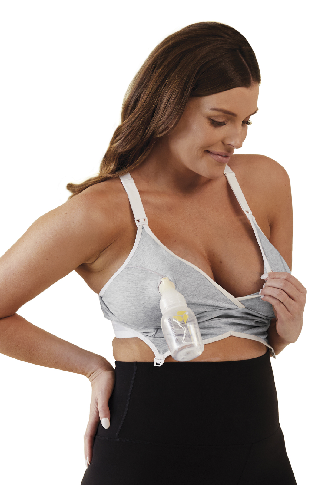 SOSTÉN MUJER BRAVADO DESIGNS DE EXTRACCIÓN Y LACTANCIA ORIGINAL GRIS - 7