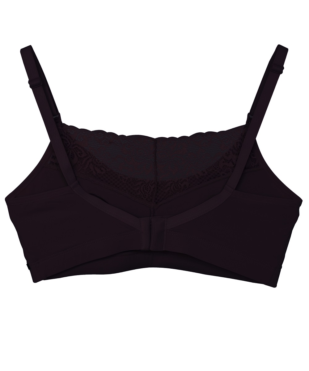 SOSTÉN LACTANCIA MUJER 2RIOS ABSORBENTE SEMI ENCAJE NEGRO - 2