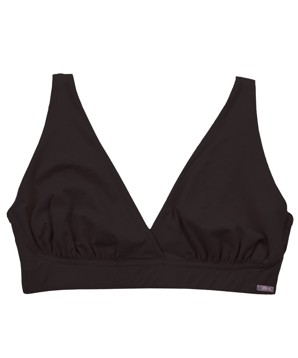 TOP DE LACTANCIA MUJER 2RIOS MATERNAL NEGRO - 2