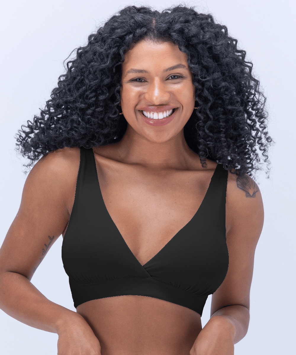 TOP DE LACTANCIA MUJER 2RIOS MATERNAL NEGRO - 4