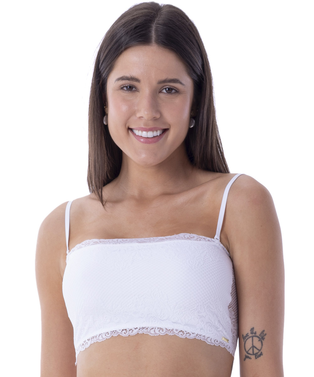PACK TOP STRAPLESS ENCAJE 2RIOS - 2